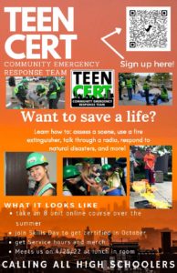 Teen CERT Flyer