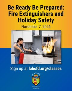 Be Ready Be Prepared: Fire Extinguishers and Holiday Safety