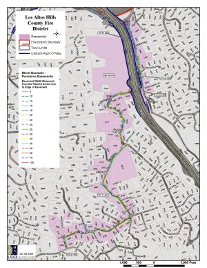 Black Mountain Purissima Evacuation Project Parcel Map.