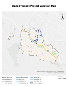 Elena Fremont 2026 Project Location Map