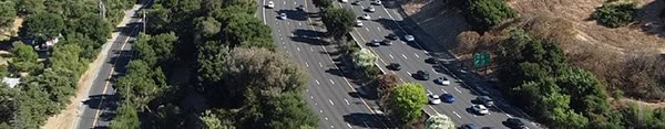 Aerial view of I-280