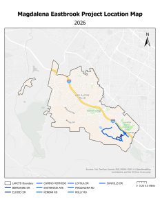 Magdalena Eastbrook Project Location Map