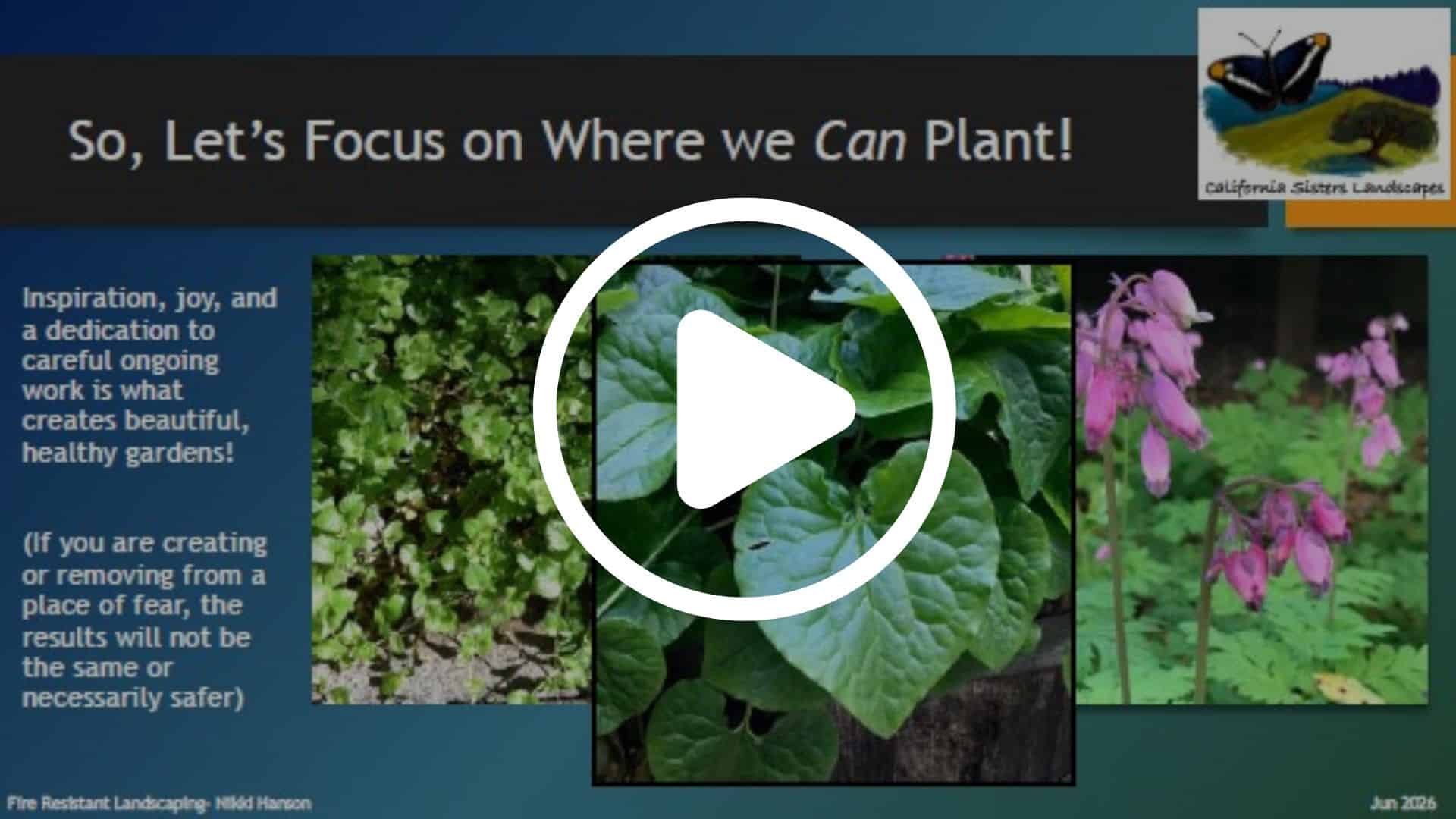 Fire Resistant Landscaping recording