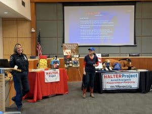 Fire Captain Denise Gluhan (LAHCFD) and HALTER Project founder Julie Atwood