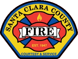 Santa Clara County Fire Patch, transparent background